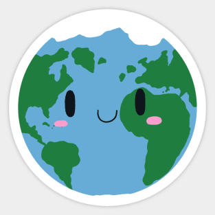 Cute Earth Sticker